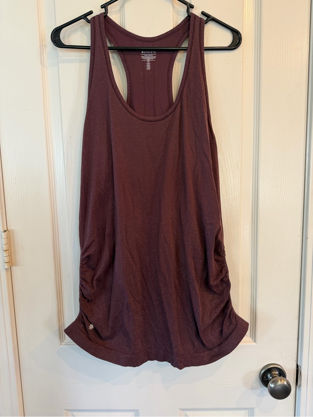 Athleta Plum Sparkle Racerback Tank
